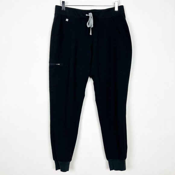 Figs Scrub Pants Women's Medium Black Zamora Jogger Medical Nursing Healthcare - Picture 16 of 16